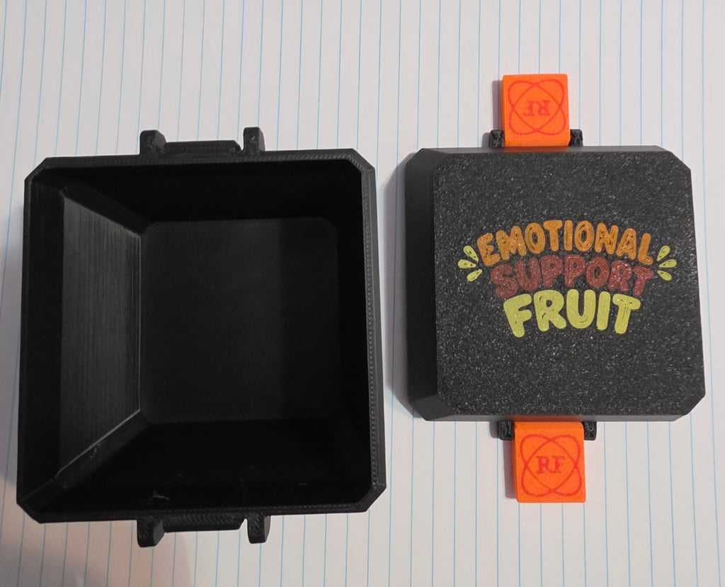 Emotional Support Fruit Squishy Case – Fits NeeDoh Groovy Fruit & Scrunchems Sugar Squish | Radioactive Fusion ☣️