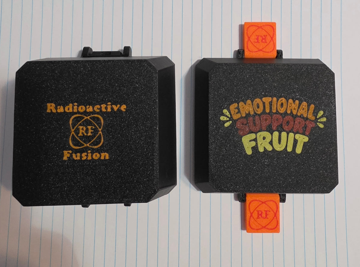 Emotional Support Fruit Squishy Case – Fits NeeDoh Groovy Fruit & Scrunchems Sugar Squish | Radioactive Fusion ☣️