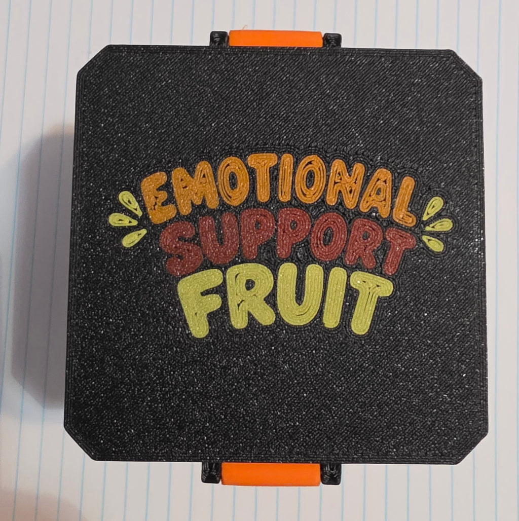 Emotional Support Fruit Squishy Case – Fits NeeDoh Groovy Fruit & Scrunchems Sugar Squish | Radioactive Fusion ☣️