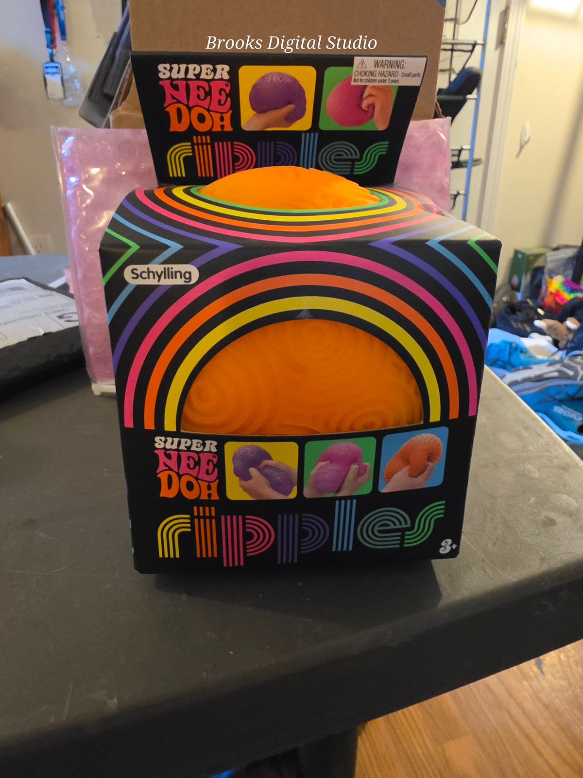 HTF Super NeeDoh Ripples – Orange Jumbo Squishy | Rare Schylling Collectible