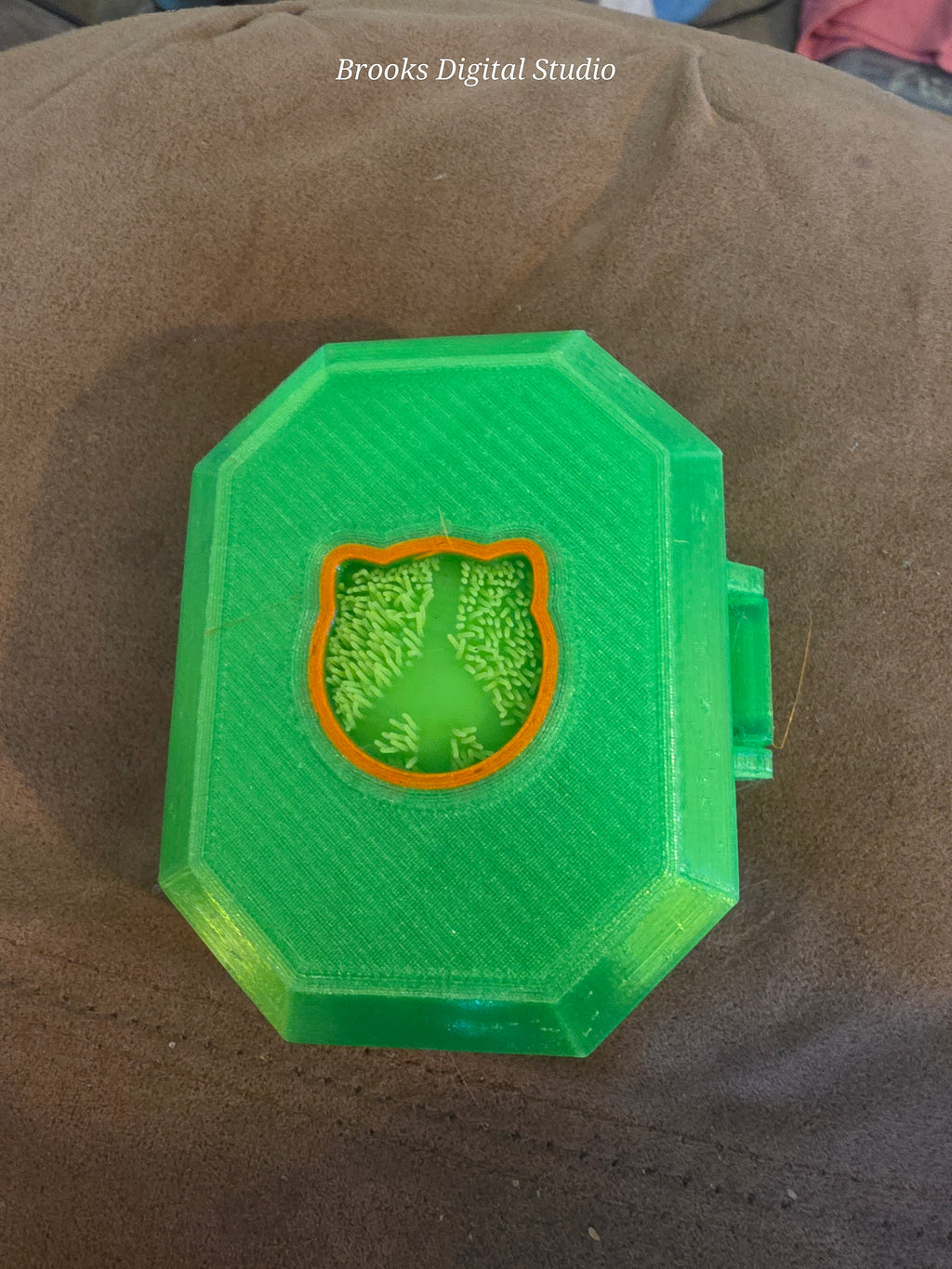 NeeDoh FuzzBall Wildcat Case – Transparent Green PETG | Radioactive Fusion ☣️